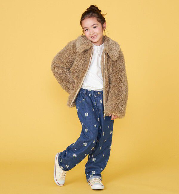 SHIPS KIDS「【一部WEB限定】 100～130cm/〈手洗い可能〉 フェイクファー ブルゾン」|その他|