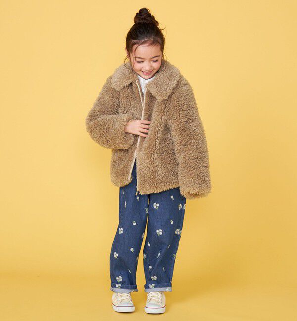 SHIPS KIDS「【一部WEB限定】 100～130cm/〈手洗い可能〉 フェイクファー ブルゾン」|その他|