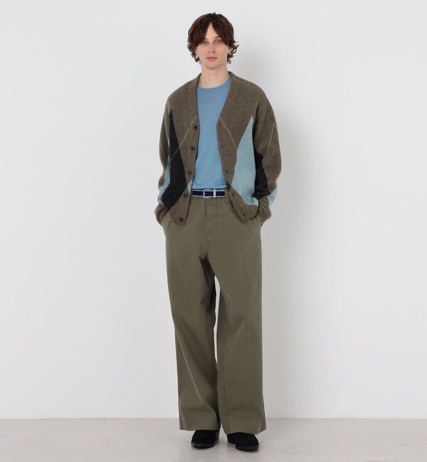 TOMORROWLAND MENS「【WEB先行予約】TOMORROWLAND tricot メリノウール チーゼル起毛 アーガイルカーディガン」|カーディガン|
