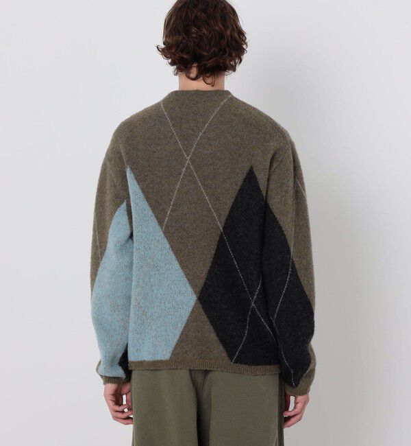 TOMORROWLAND MENS「【WEB先行予約】TOMORROWLAND tricot メリノウール チーゼル起毛 アーガイルカーディガン」|カーディガン|