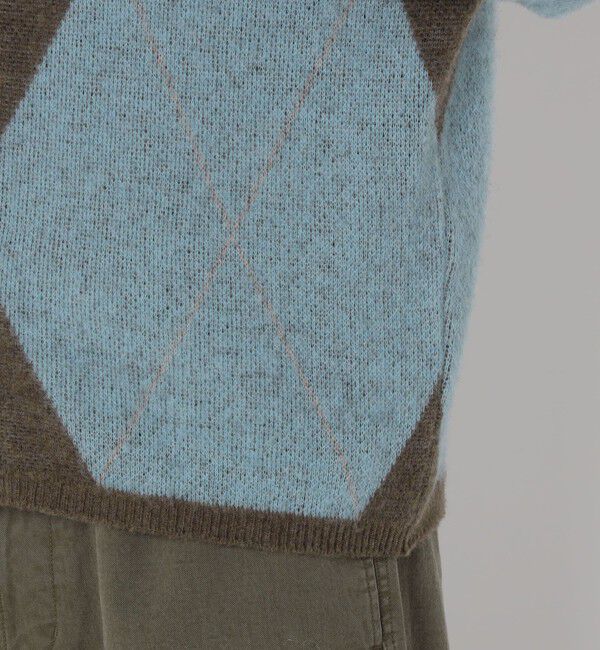 TOMORROWLAND MENS「【WEB先行予約】TOMORROWLAND tricot メリノウール チーゼル起毛 アーガイルカーディガン」|カーディガン|