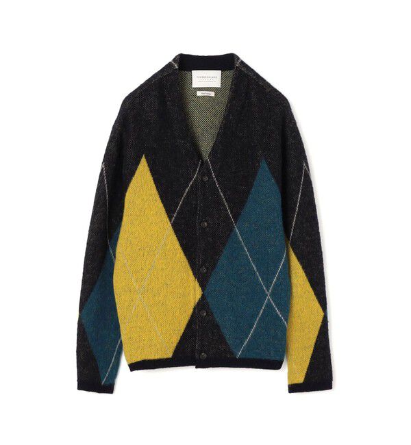 TOMORROWLAND MENS「【WEB先行予約】TOMORROWLAND tricot メリノウール チーゼル起毛 アーガイルカーディガン」|カーディガン|68 ネイビー系