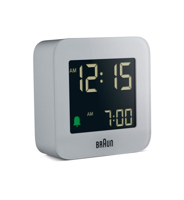 HIROB「BRAUN DIGITAL ALARM CLOCK GRAY BC08G」|クロック・置時計|