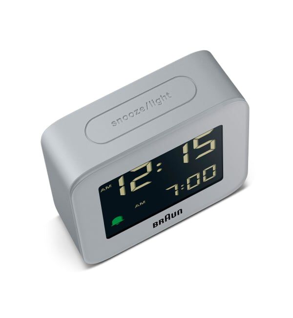 HIROB「BRAUN DIGITAL ALARM CLOCK GRAY BC08G」|クロック・置時計|