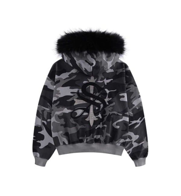 JOINT WORKS「SUPPLIER / サプライヤー Camouflage Faux Cross Zip Hoodi」|パーカー|