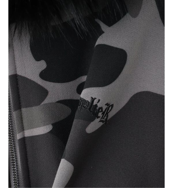 JOINT WORKS「SUPPLIER / サプライヤー Camouflage Faux Cross Zip Hoodi」|パーカー|