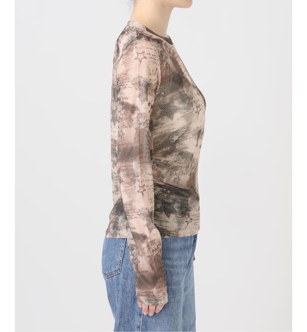 JOINT WORKS「シャーリング シアートップス / J SHIRRING SHEER TOPS」|Tシャツ・カットソー|