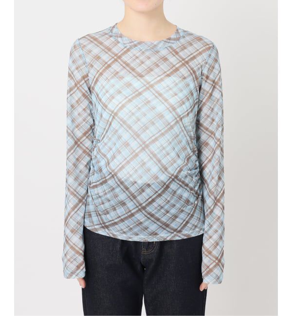 JOINT WORKS「シャーリング シアートップス / J SHIRRING SHEER TOPS」|Tシャツ・カットソー|