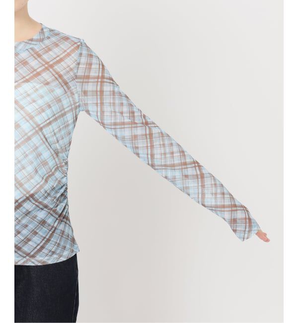 JOINT WORKS「シャーリング シアートップス / J SHIRRING SHEER TOPS」|Tシャツ・カットソー|