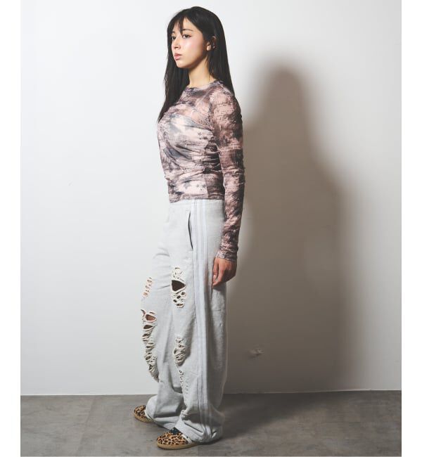 JOINT WORKS「シャーリング シアートップス / J SHIRRING SHEER TOPS」|Tシャツ・カットソー|