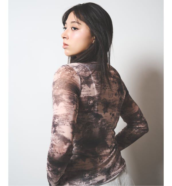 JOINT WORKS「シャーリング シアートップス / J SHIRRING SHEER TOPS」|Tシャツ・カットソー|