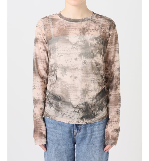 JOINT WORKS「シャーリング シアートップス / J SHIRRING SHEER TOPS」|Tシャツ・カットソー|