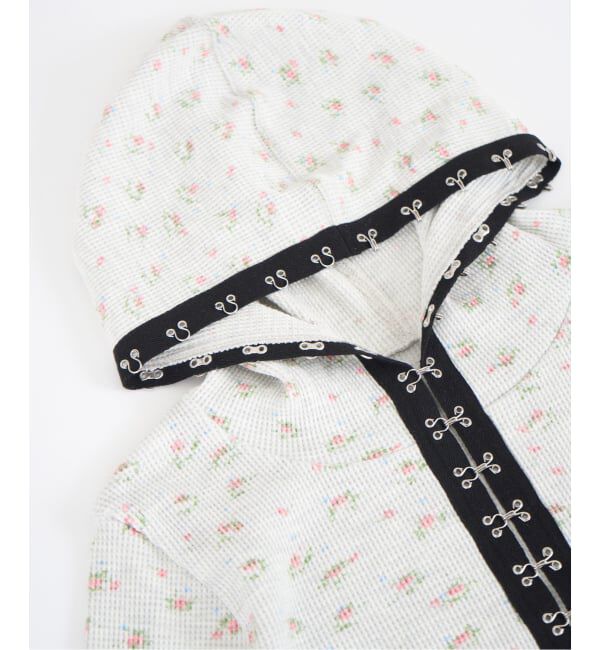 JOINT WORKS「フックディテール ワッフルジップフーディー / J Floral Hook Waffle Hood」|パーカー|