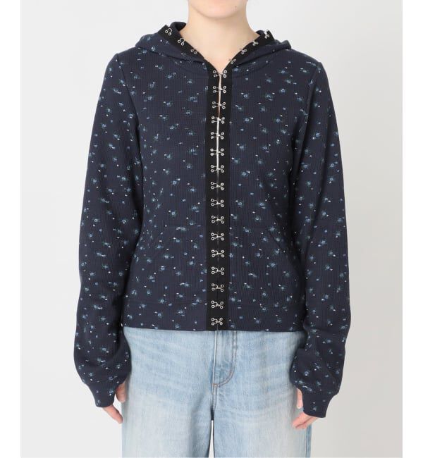 JOINT WORKS「フックディテール ワッフルジップフーディー / J Floral Hook Waffle Hood」|パーカー|