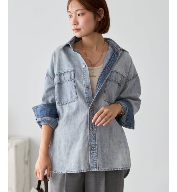Plage「standard denim シャツ」|シャツ・ブラウス|ブルー