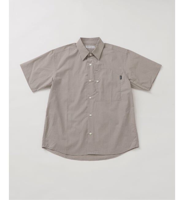 PULP「cabaret poval / キャバレーポバール IP PLAID S/S SHIRT」|シャツ・ブラウス|ベージュ