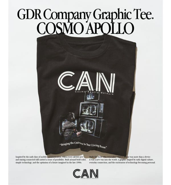 417 EDIFICE「GDR カンパニーグラフィックTシャツ」|Tシャツ・カットソー|ブラック