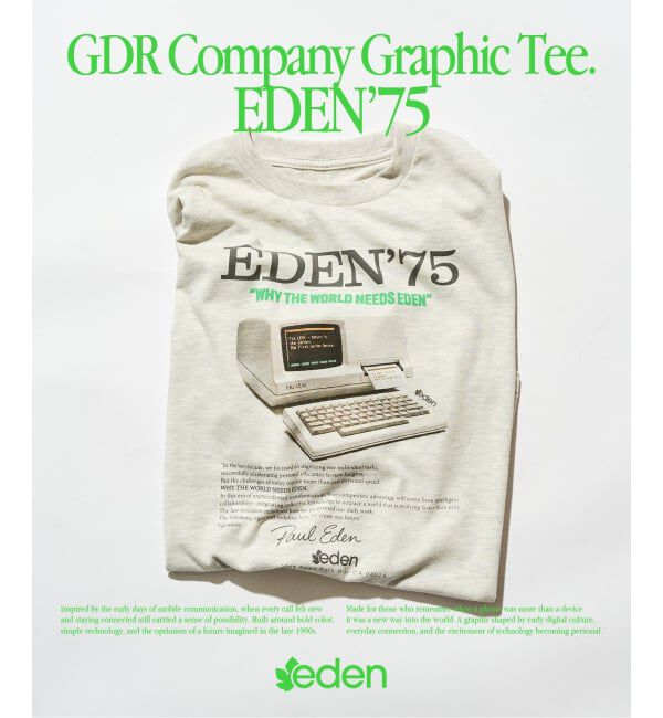 417 EDIFICE「GDR カンパニーグラフィックTシャツ」|Tシャツ・カットソー|ナチュラル