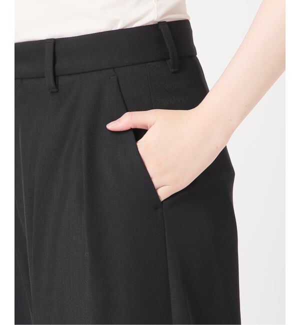 journal standard L'essage「ヴィスポリギャバ パンツ(ブラック)」|スラックス|