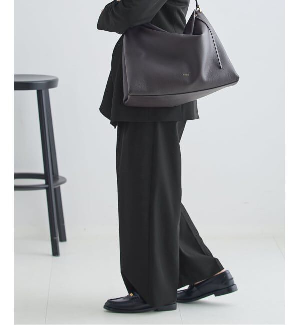 journal standard L'essage「ヴィスポリギャバ パンツ(ブラック)」|スラックス|