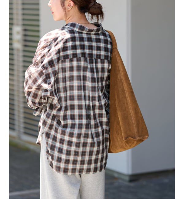JOURNAL STANDARD relume「《追加2》コットンローンチェックオーバーサイズ」|シャツ・ブラウス|