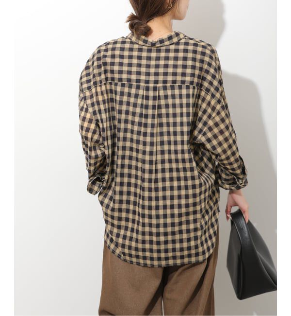JOURNAL STANDARD relume「《追加2》コットンローンチェックオーバーサイズ」|シャツ・ブラウス|