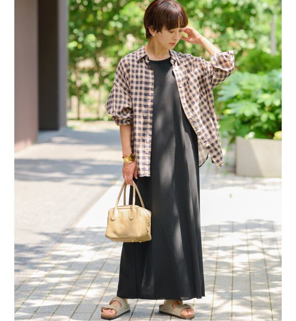 JOURNAL STANDARD relume「《追加2》コットンローンチェックオーバーサイズ」|シャツ・ブラウス|