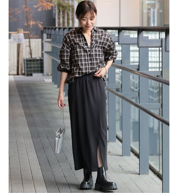JOURNAL STANDARD relume「《追加2》コットンローンチェックオーバーサイズ」|シャツ・ブラウス|