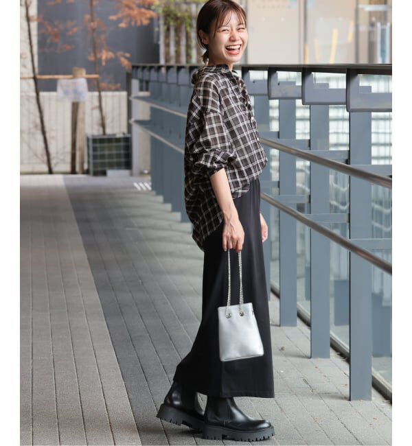 JOURNAL STANDARD relume「《追加2》コットンローンチェックオーバーサイズ」|シャツ・ブラウス|