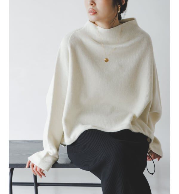 NOBLE「《予約》COG THE BIGSMOKE/コグザビッグスモーク KORA BOTTLE NECKTOP」|Tシャツ・カットソー|ホワイト
