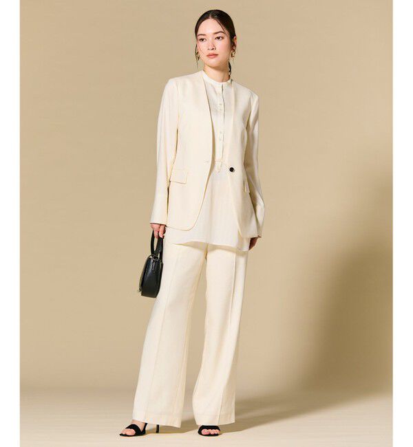 BEIGE,「CAROLE / リネンライクフルレングスワイドパンツ」|その他|