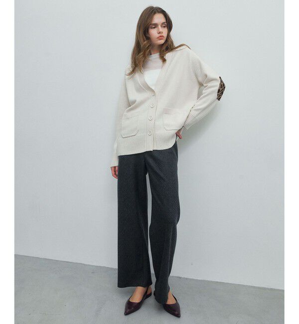 BEIGE,「【Precious掲載】MONTAIGNE / イージーウエストウールワイドパンツ」|その他|C.Gray