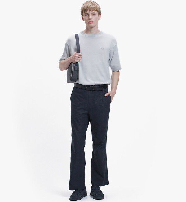 LACOSTE「スウェードタッチ ピーチワイドパンツ」|その他|