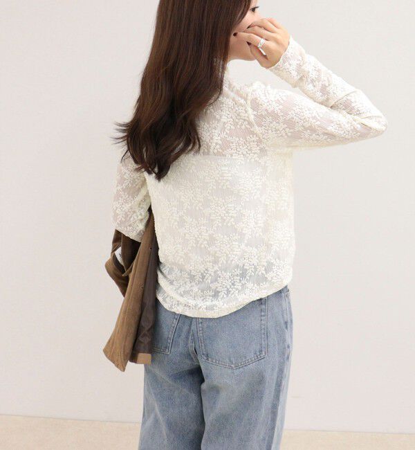 fredy emue「ふくれJQDハイネックレースプルオーバー」|Tシャツ・カットソー|