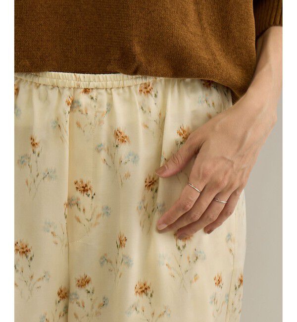 SALON adam et rope'「VINTAGE FLOWERプリントパンツ」|チノ|