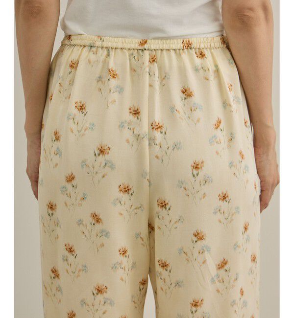 SALON adam et rope'「VINTAGE FLOWERプリントパンツ」|チノ|