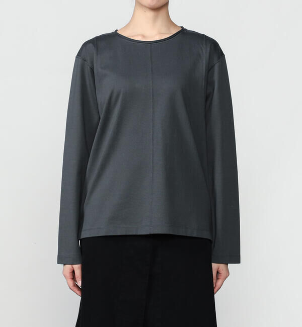  「UNFIL | シルケットコットンジャージー クルーネックTシャツ WOMEN」|Tシャツ・カットソー|