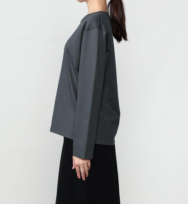  「UNFIL | シルケットコットンジャージー クルーネックTシャツ WOMEN」|Tシャツ・カットソー|
