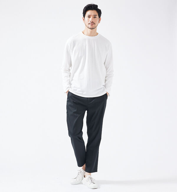 ABAHOUSE「【ストレッチテレコ】長袖Tシャツ」|Tシャツ・カットソー|