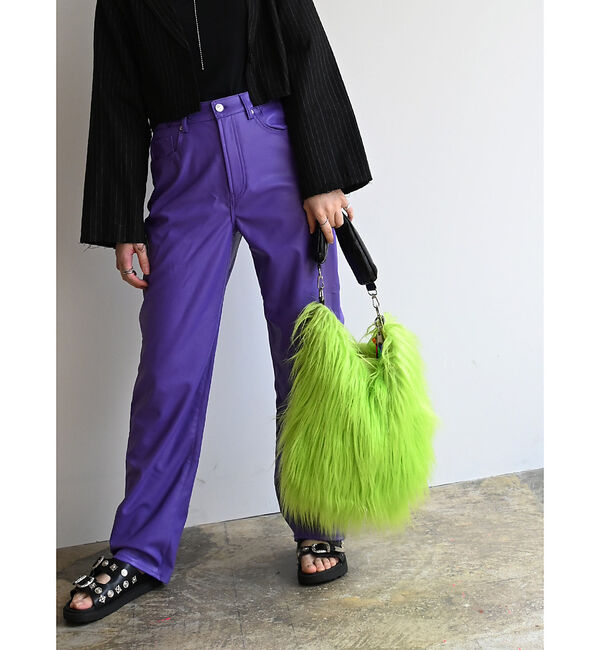 ABAHOUSE「【cheek/チーク】monster one shoulder/ファーバッグ/シ」|ショルダー・メッセンジャー|
