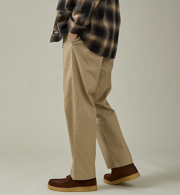 ABAHOUSE「【DICKIES / ディッキーズ】TCツイル/デニム ワイドストレートパンツ（」|その他|