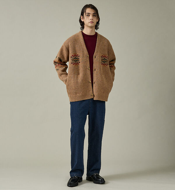ABAHOUSE「【DICKIES / ディッキーズ】TCツイル/デニム ワイドストレートパンツ（」|その他|