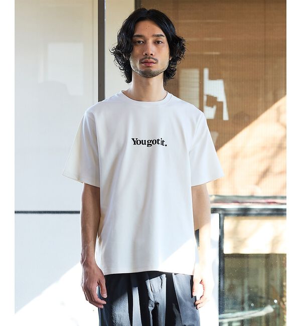 ABAHOUSE「【YOU GOT IT.】ベアポンチ ロゴ 半袖Tシャツ」|Tシャツ・カットソー|ホワイト