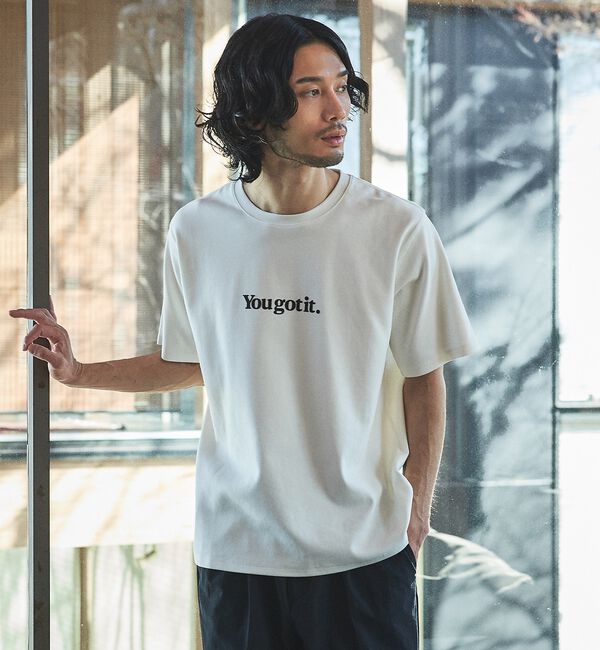 ABAHOUSE「【YOU GOT IT.】ベアポンチ ロゴ 半袖Tシャツ」|Tシャツ・カットソー|