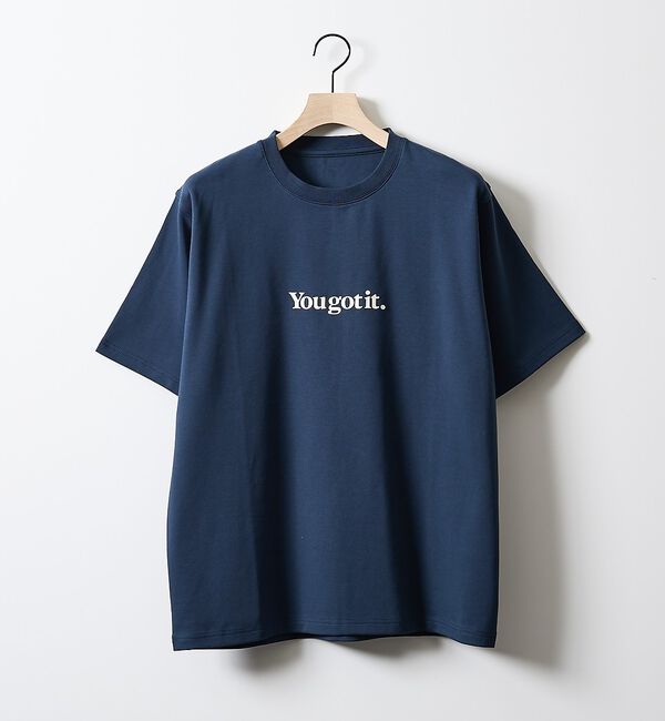 ABAHOUSE「【YOU GOT IT.】ベアポンチ ロゴ 半袖Tシャツ」|Tシャツ・カットソー|ブルー