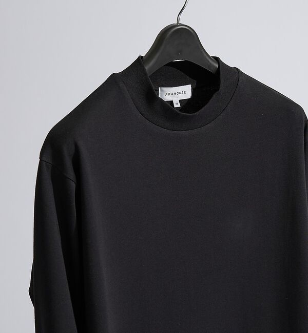 ABAHOUSE「【快適速乾】ALL SEASON COTTON モックネック長袖Tシャツ【予約】」|Tシャツ・カットソー|