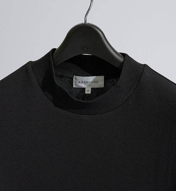ABAHOUSE「【快適速乾】ALL SEASON COTTON モックネック長袖Tシャツ【予約】」|Tシャツ・カットソー|
