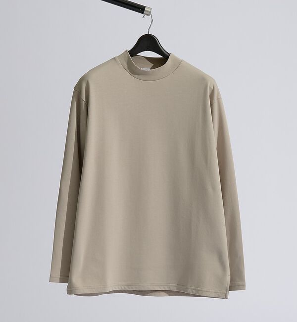 ABAHOUSE「【快適速乾】ALL SEASON COTTON モックネック長袖Tシャツ【予約】」|Tシャツ・カットソー|