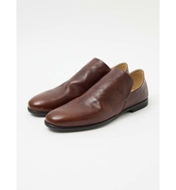 alfredoBANNISTER「【定番商品】ソフトレザー ドレープ シューズ」|スニーカー|ダークブラウン