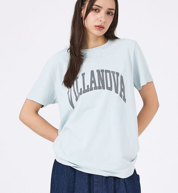 Rouge vif「【REMI RELIEF / レミレリーフ】SP加工/ロゴT/VILLANOVA」|Tシャツ・カットソー|ライトブルー